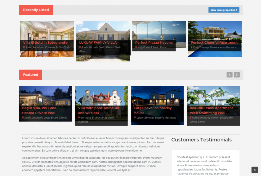 Vacation Rental Website - Screenshot 1