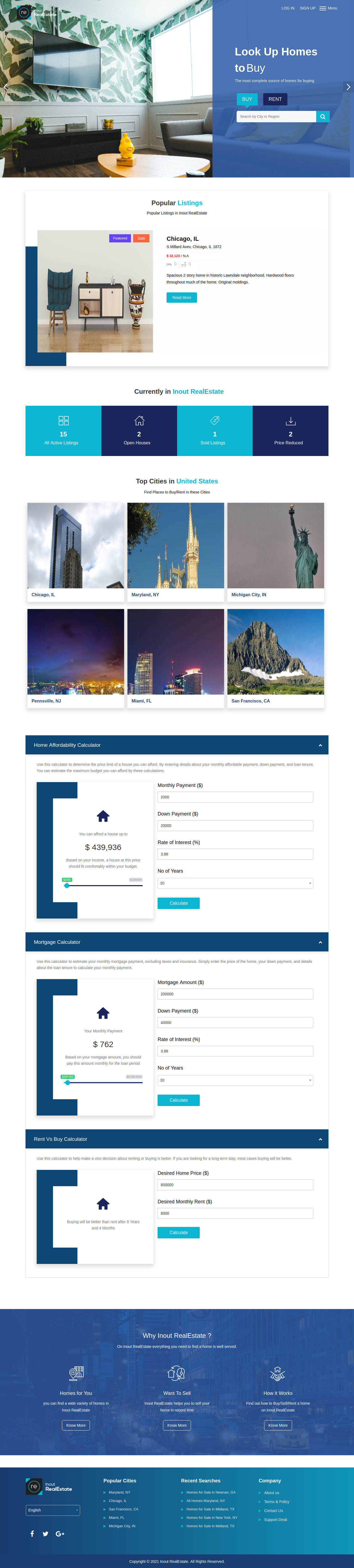 Inout RealEstate - Map Based Advanced Real Estate Portal - Screenshot 1