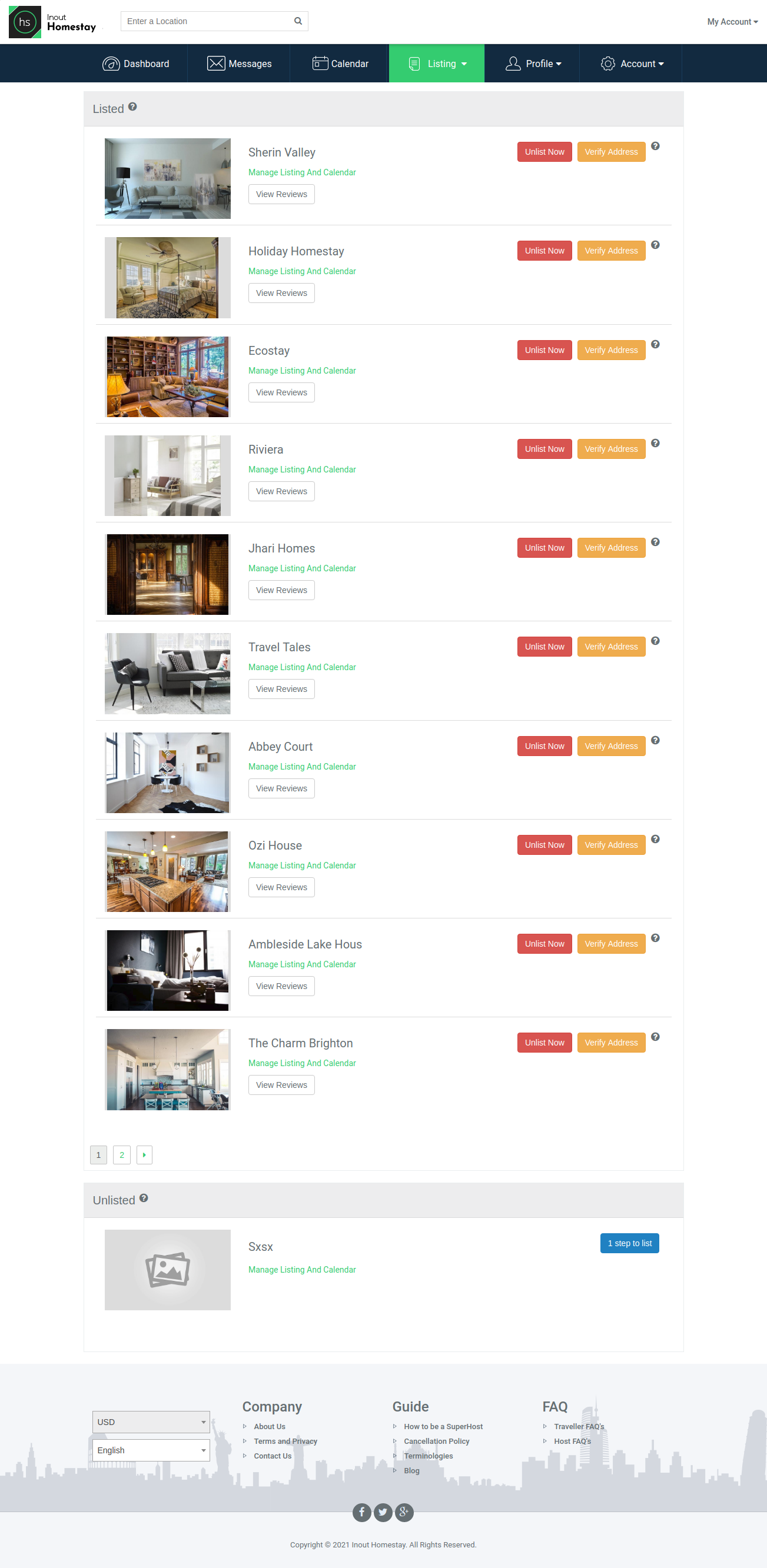 Inout Homestay - Vacation & Space Rental Portal Script - Screenshot 5