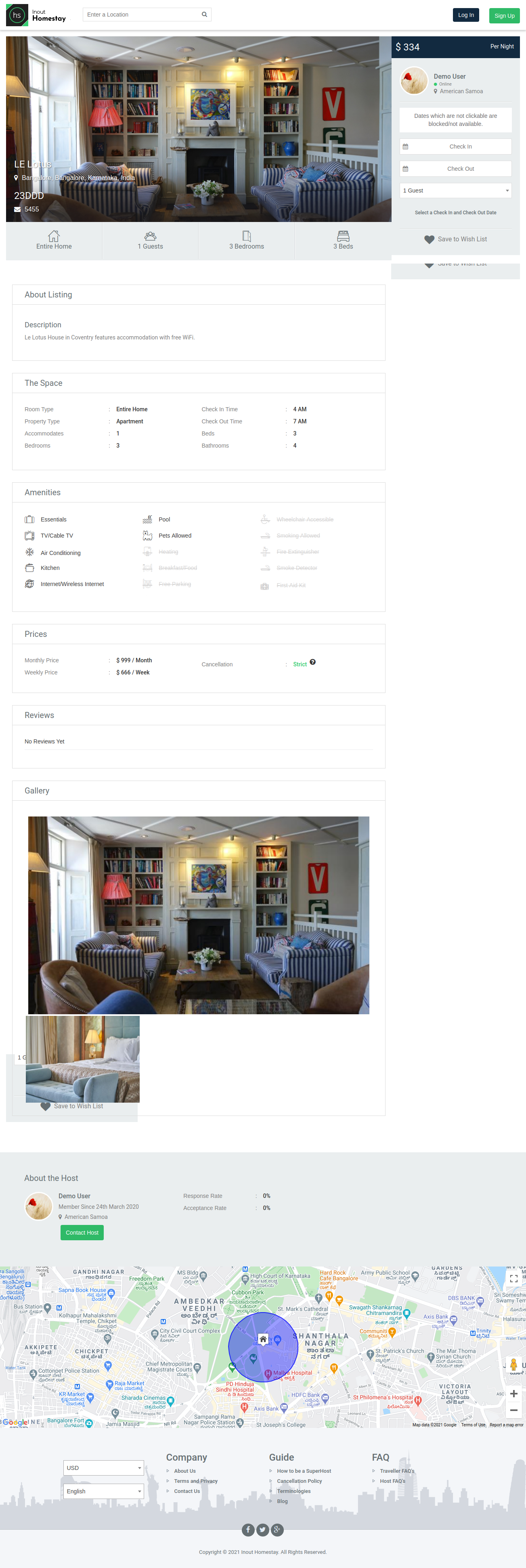 Inout Homestay - Vacation & Space Rental Portal Script - Screenshot 3