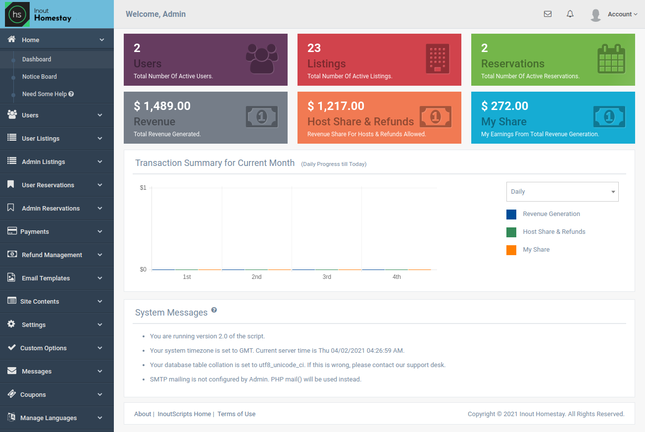 Inout Homestay - Vacation & Space Rental Portal Script - Screenshot 8
