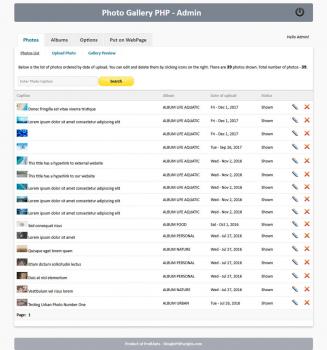 Visit Listing - Photo Gallery PHP Photo Gallery PHP - Screenshot 2