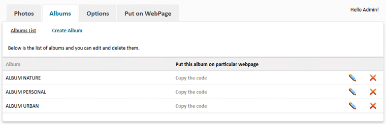 Photo Gallery PHP - Screenshot 4
