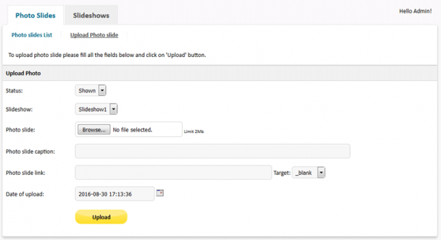 Visit Listing - Slideshow Script PHP Slideshow Script PHP - Screenshot 5