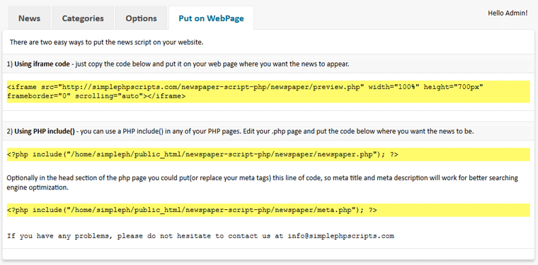 Newspaper Script PHP - Screenshot 6