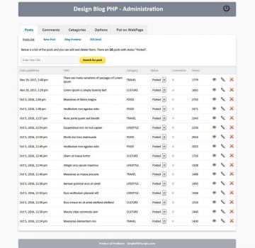 Design Blog PHP - Screenshot 2
