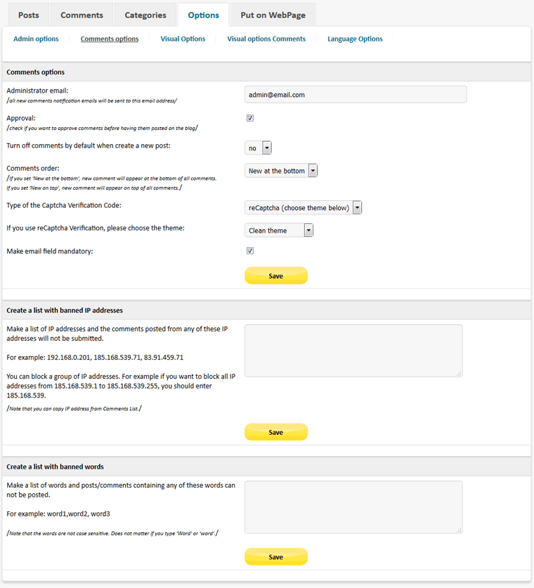 Design Blog PHP - Screenshot 4