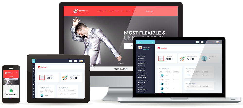 PHP MLM software demo - Screenshot 2