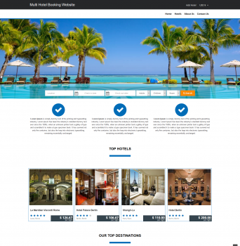 GZ Multi Hotel Booking System - Screenshot 1