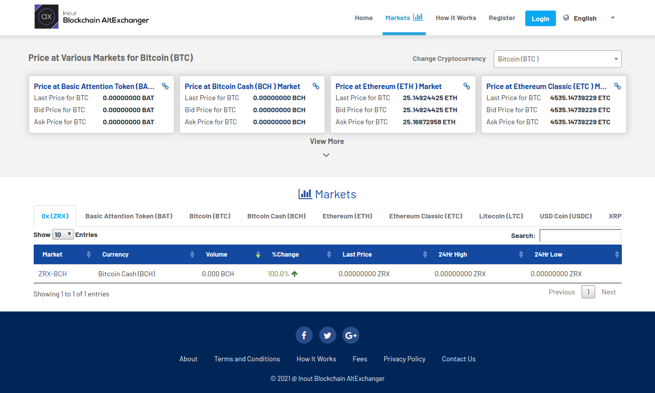 Inout Blockchain AltExchanger (Crypto to crypto trading ...