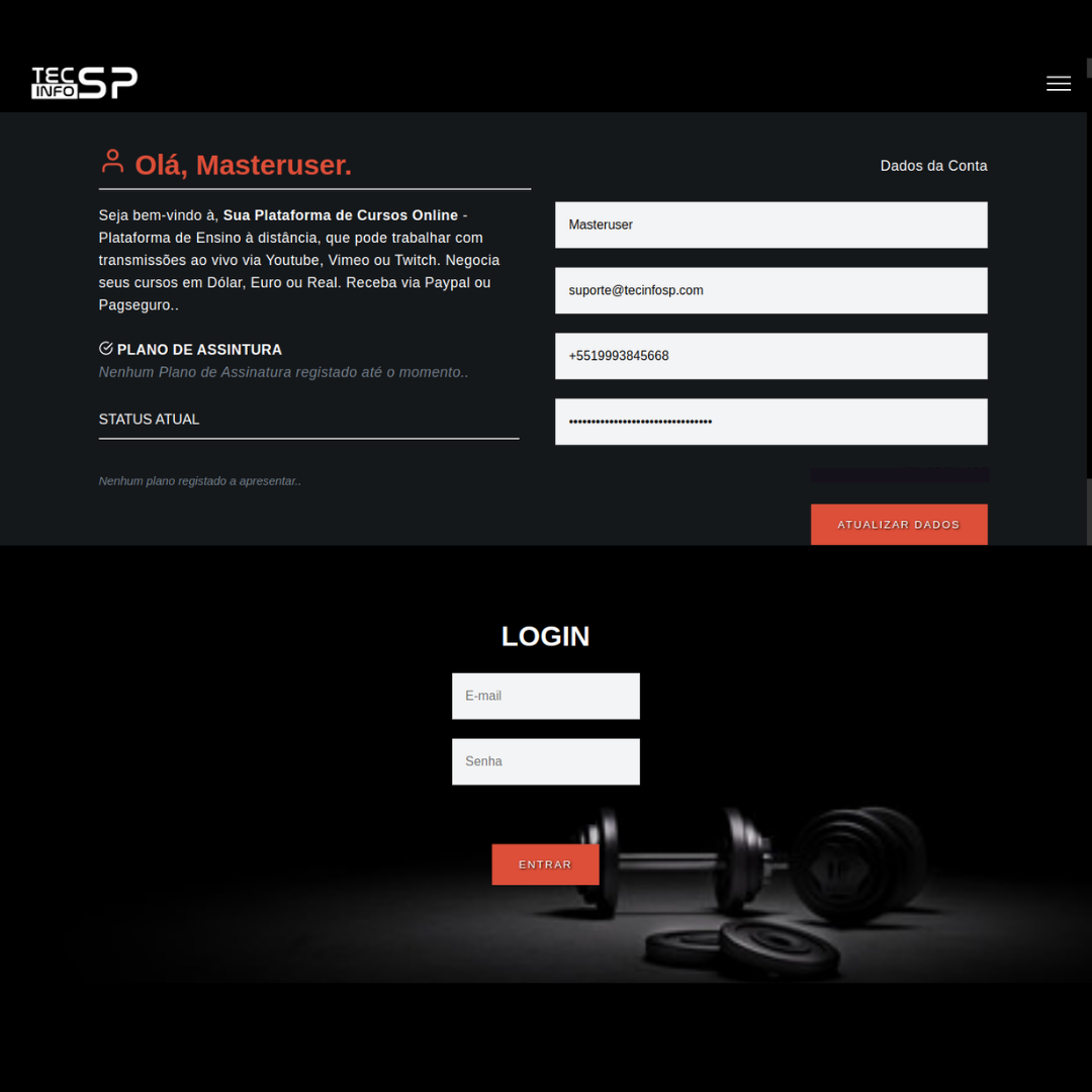 TEC SIS EAD 01 - STREAMING PHP WEB SYSTEM - Screenshot 4