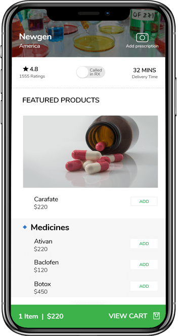Uber For Pharmacy Delivery App - Screenshot 1