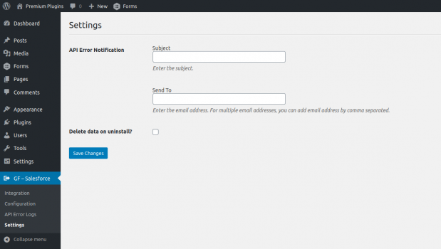 Wordpress Plugin for Gravity Forms to Salesforce CRM Posting - Screenshot 6