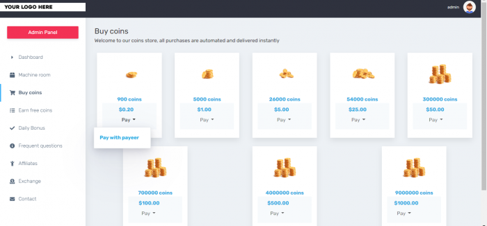 Hyip Fancy Rewards PHP Script Create your own investments game - Screenshot 8
