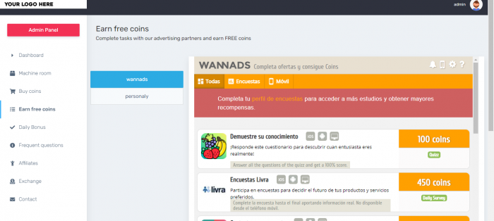 Hyip Fancy Rewards PHP Script Create your own investments game - Screenshot 9