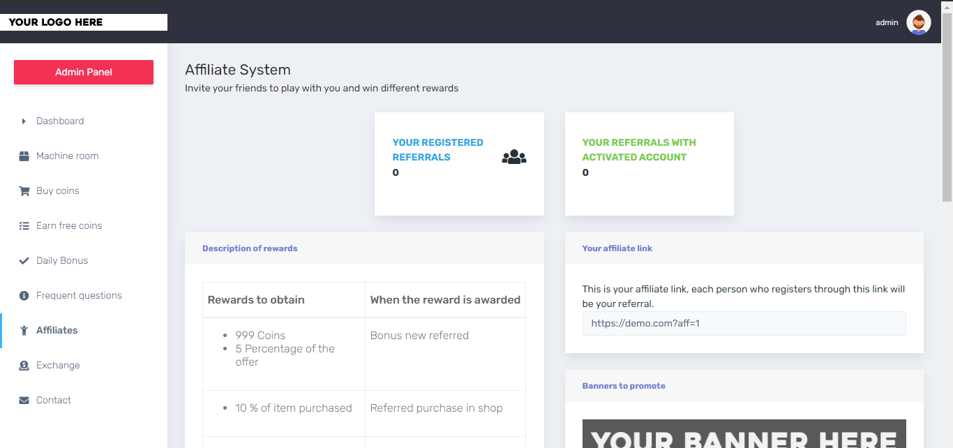 Hyip Fancy Rewards PHP Script Create your own investments game - Screenshot 13