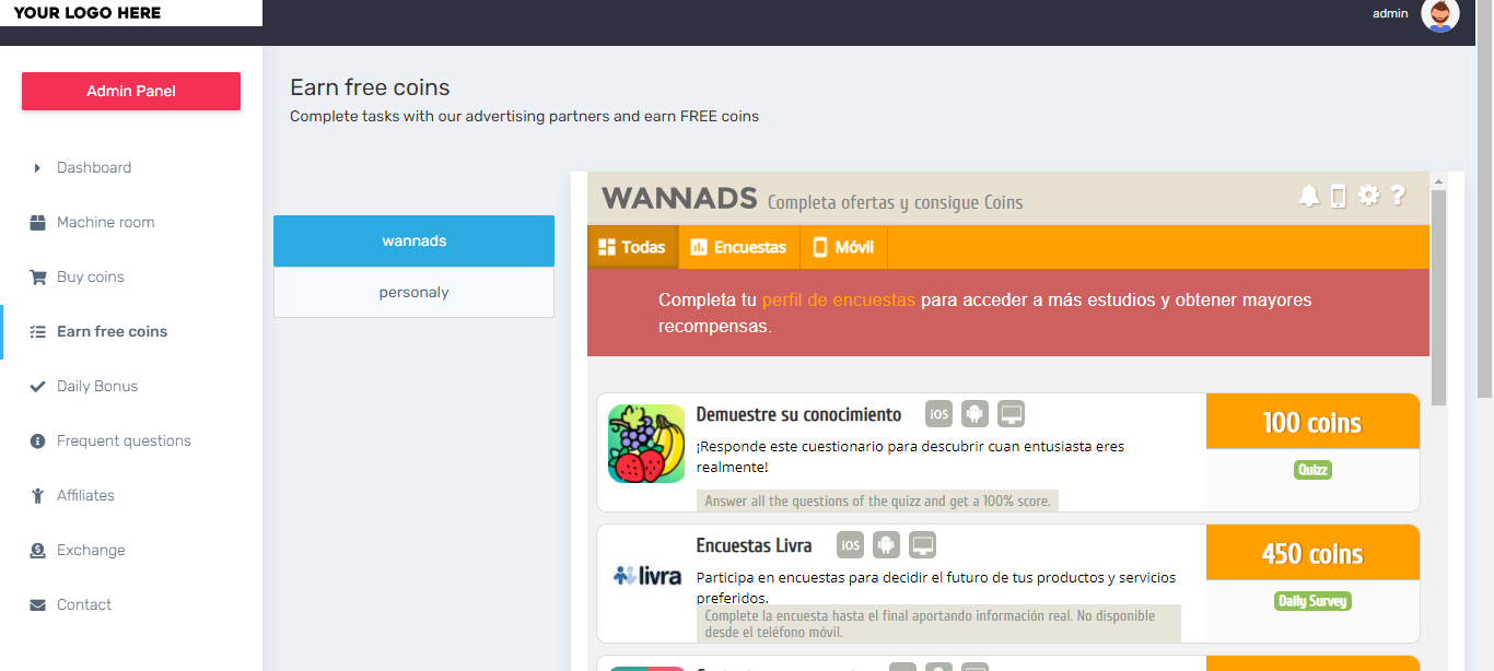 Hyip Fancy Rewards PHP Script Create your own investments game - Screenshot 9