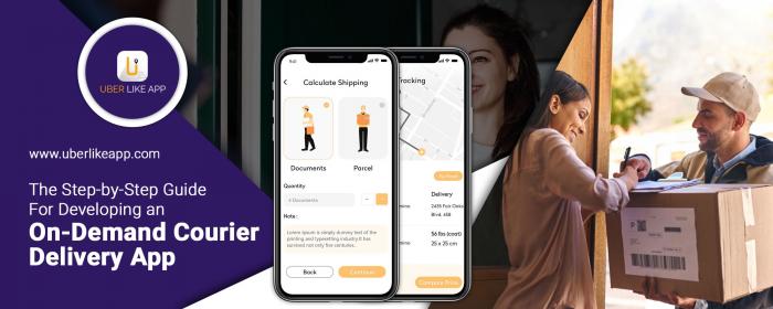Uber For Courier - launch your online courier services under 48 hours - Screenshot 1