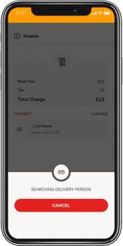 Courier service app - Screenshot 1