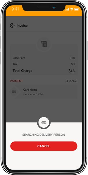 Courier service app - Screenshot 1