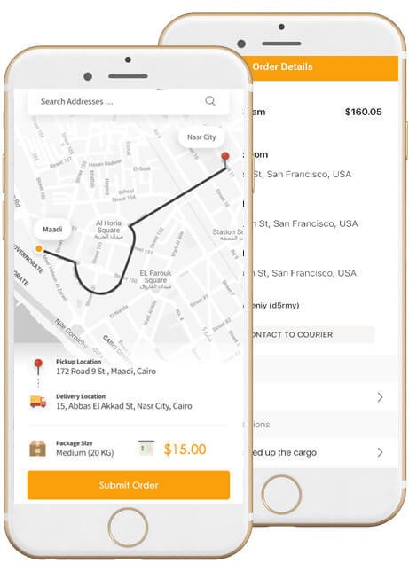 Launch a fully-functional On-demand Service app like uber for courier - Screenshot 1