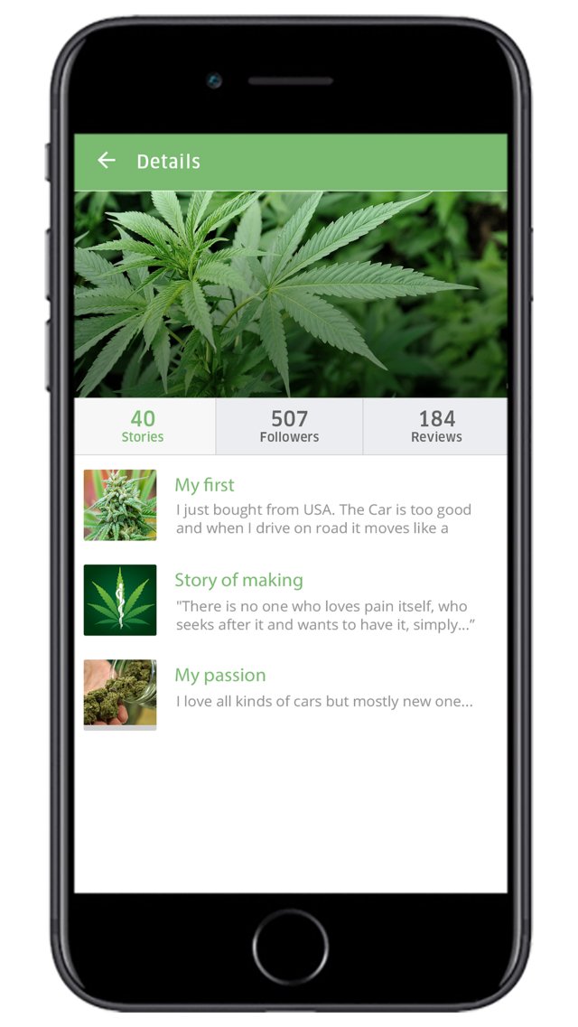 Uber for cannabis delivery app - Screenshot 1