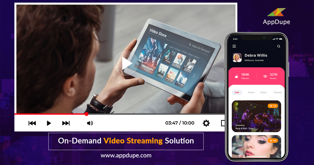 Develop An Video Streaming App Solution for A spectacular business - Screenshot 1