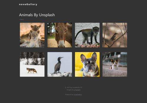 novaGallery - Beautiful and modern PHP Photo Gallery (Flat-File, no database required) - Screenshot 2