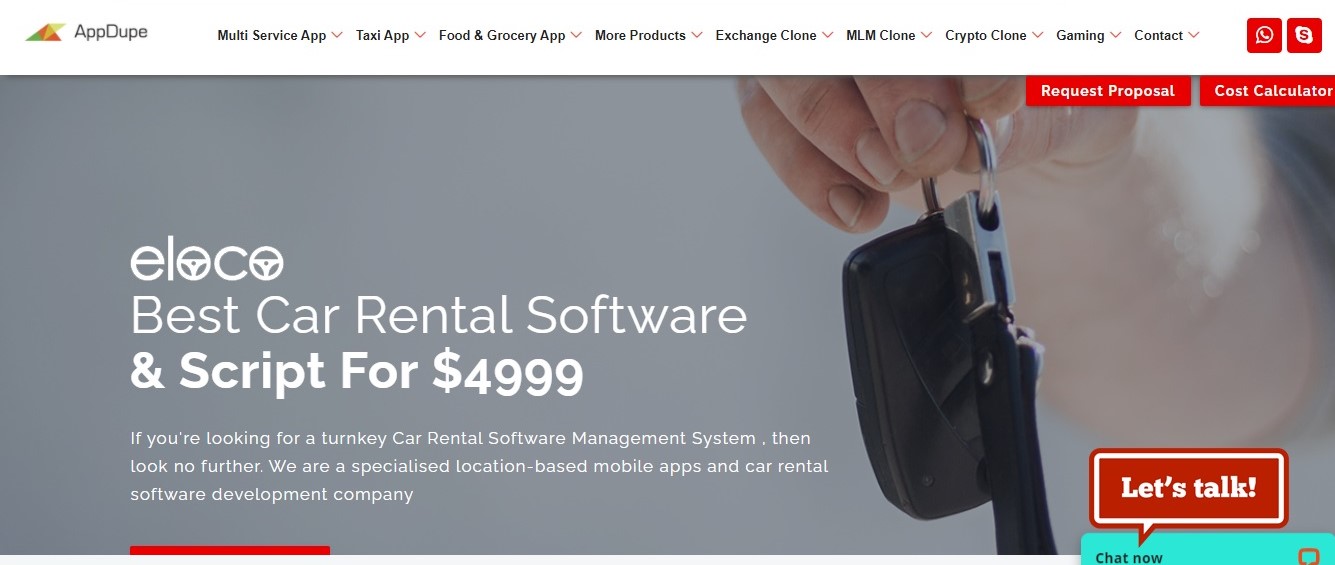 Car rental software script - Screenshot 1