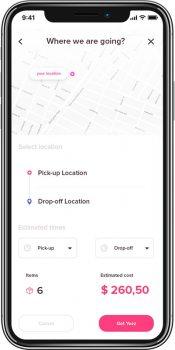 On-demand logistics app -  Keep real-time control of the business operations - Screenshot 1