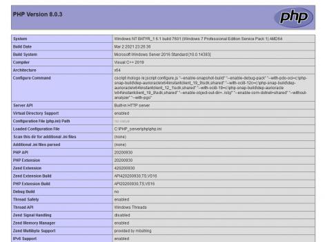 PHP server for Windows - Screenshot 3