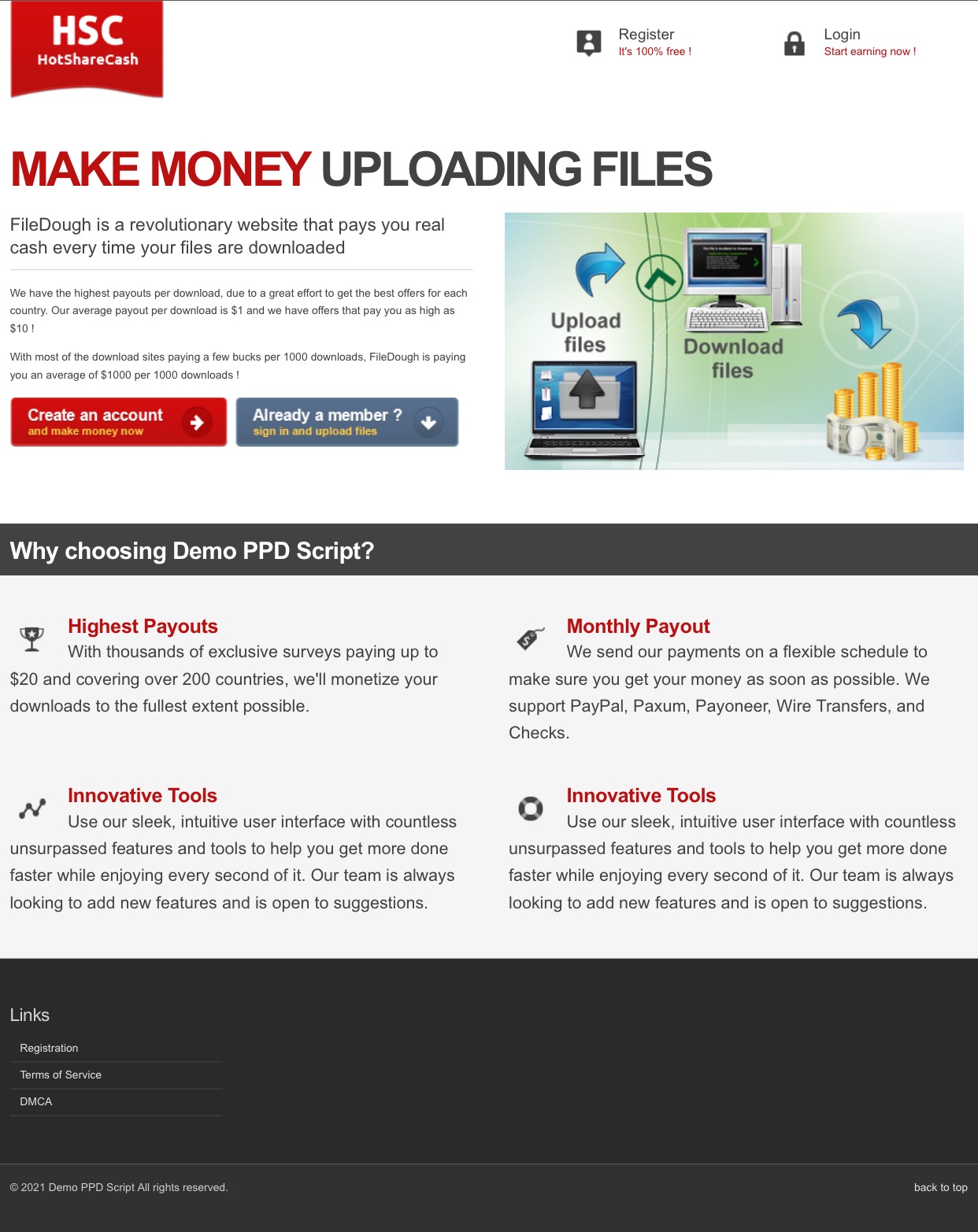 FileShare Script - Screenshot 1