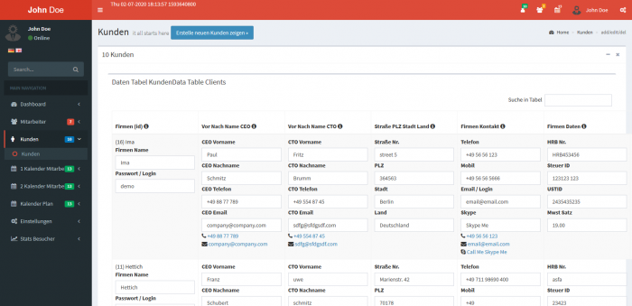 Work Planning Calendar - Screenshot 1