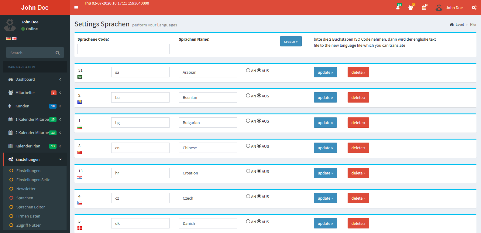 Work Planning Calendar - Screenshot 2