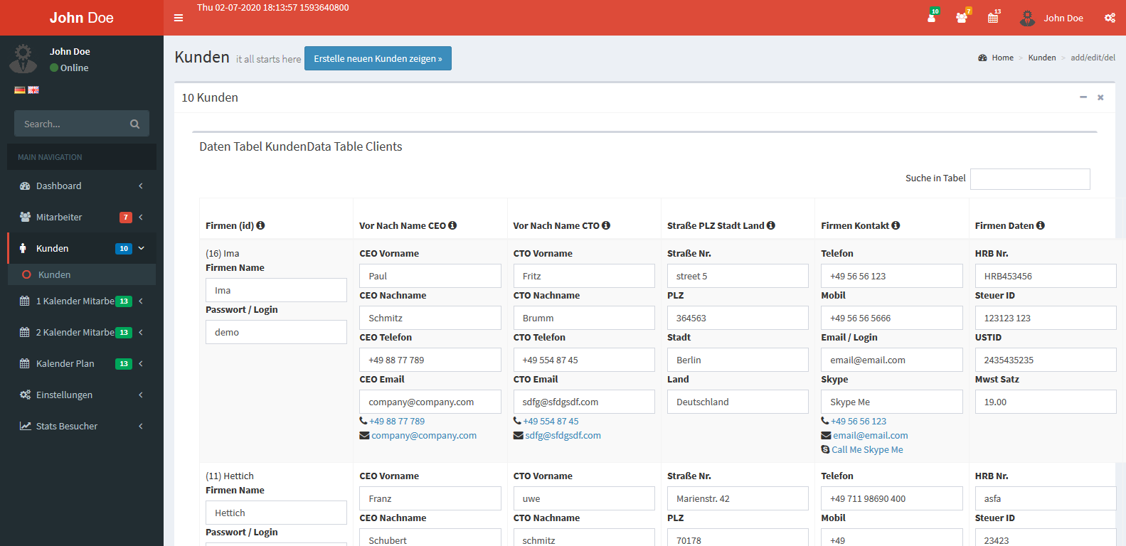 Work Planning Calendar - Screenshot 1
