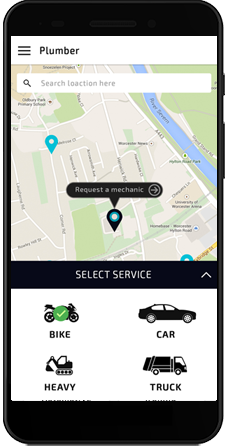 Achieve Your Plumbing Business Swiftly With Uber for plumber app development - Screenshot 1