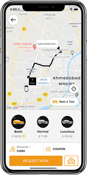 Ola Clone: Online Taxi Booking App - Screenshot 1