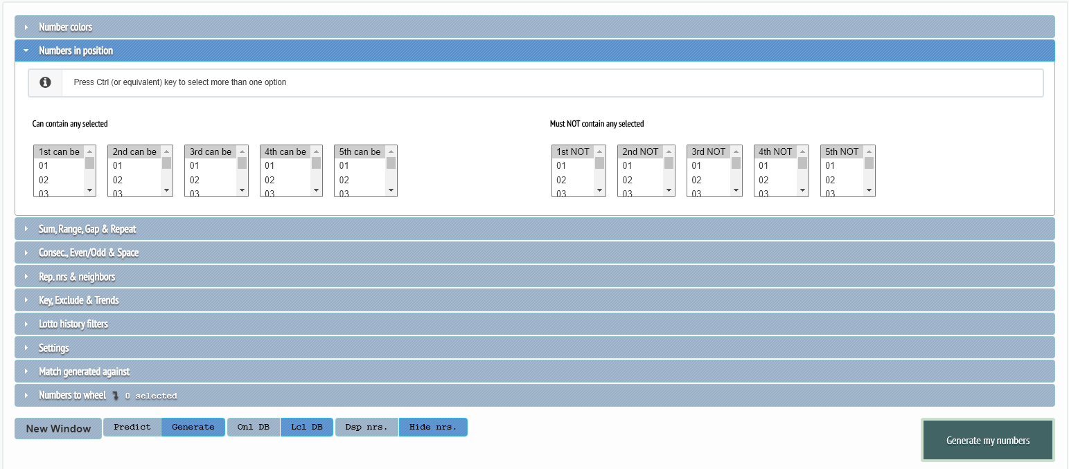 Lotto Results | Predictions | Statistics - Screenshot 2
