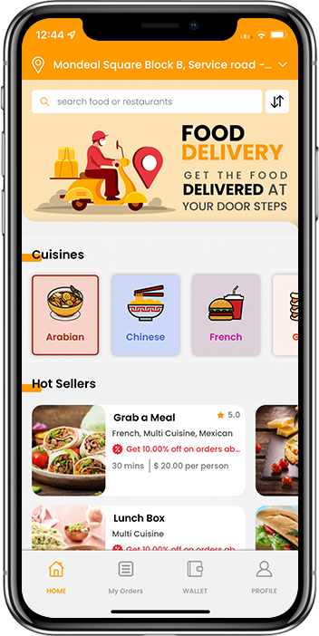 Grubhub Clone: On-Demand Food Delivery App - Screenshot 2