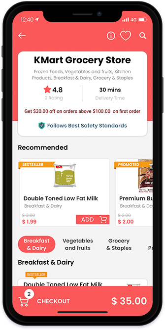 OneCart Clone: On Demand Grocery Delivery App - Screenshot 1