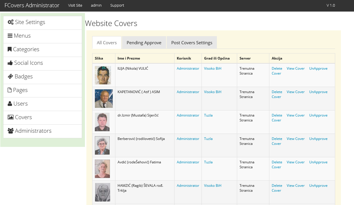 php script smrtovnica.ba - Screenshot 2