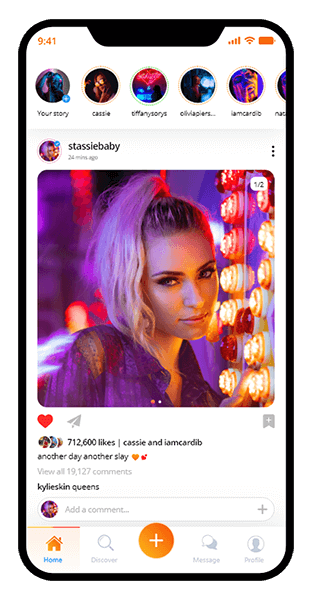 Social Media Space With Adult Fanclub App Development - Screenshot 1
