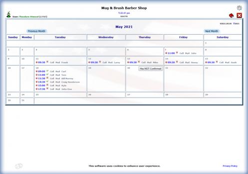 WebCal - Barber Appointment - Screenshot 3