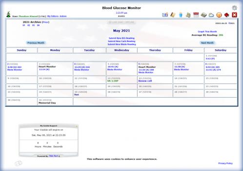 WebCal - Diabetes Monitor - Screenshot 3