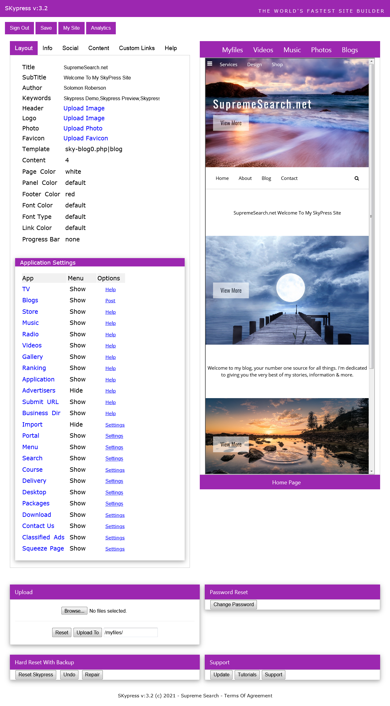 Skypress - HTML &amp - Screenshot 1