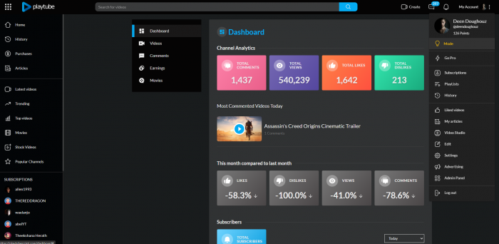 Visit Listing - PlayTube - The Ultimate PHP Video CMS & Video Sharing Platform PlayTube - The Ultimate PHP Video CMS & Video Sharing Platform - Screenshot 4