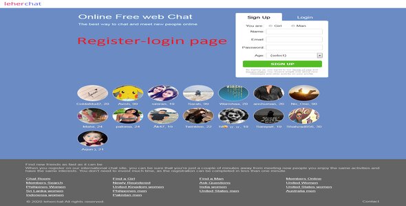 php group chat room web script with audio ,video call - Screenshot 1