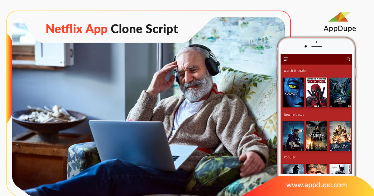Netflix Clone App- Stream unlimited movies and get entertained unlimitedly - Screenshot 1