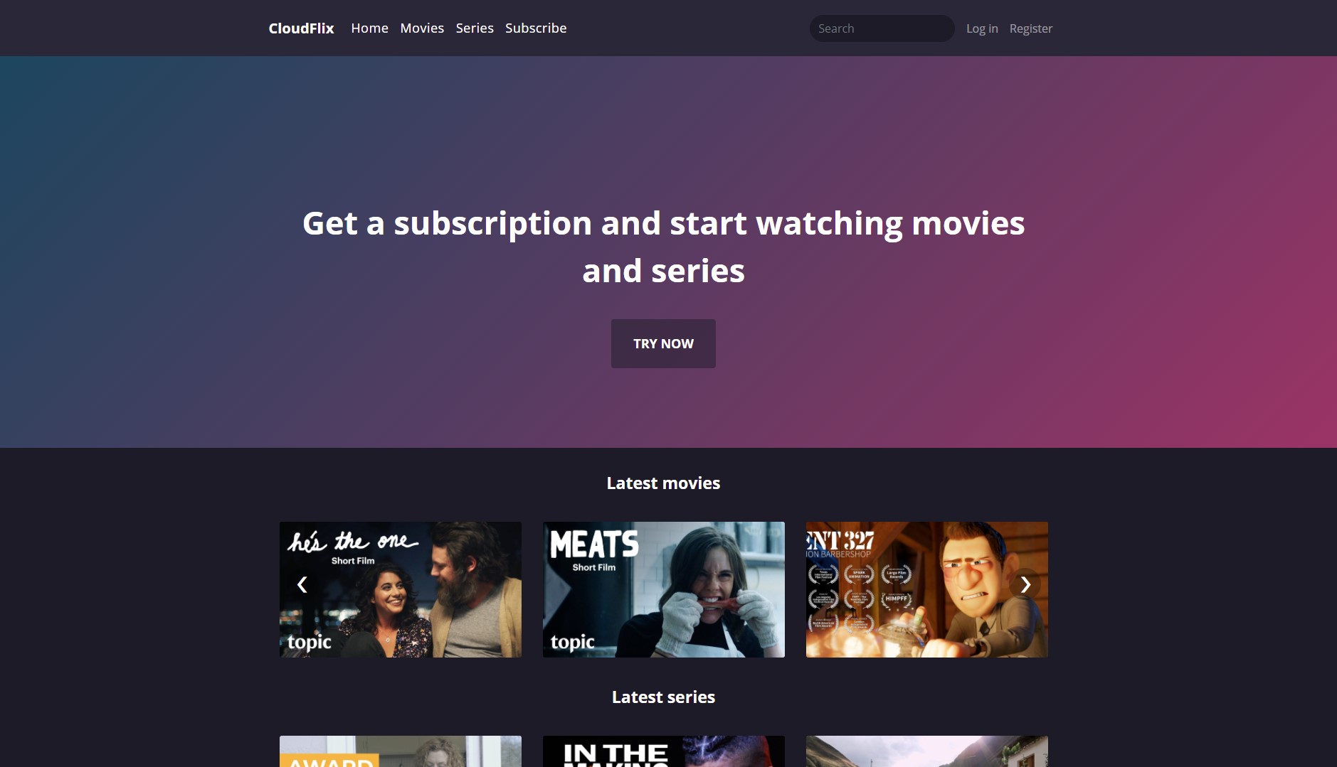 Cloud Flix - Subscription-Based Video Streaming Service - Screenshot 5