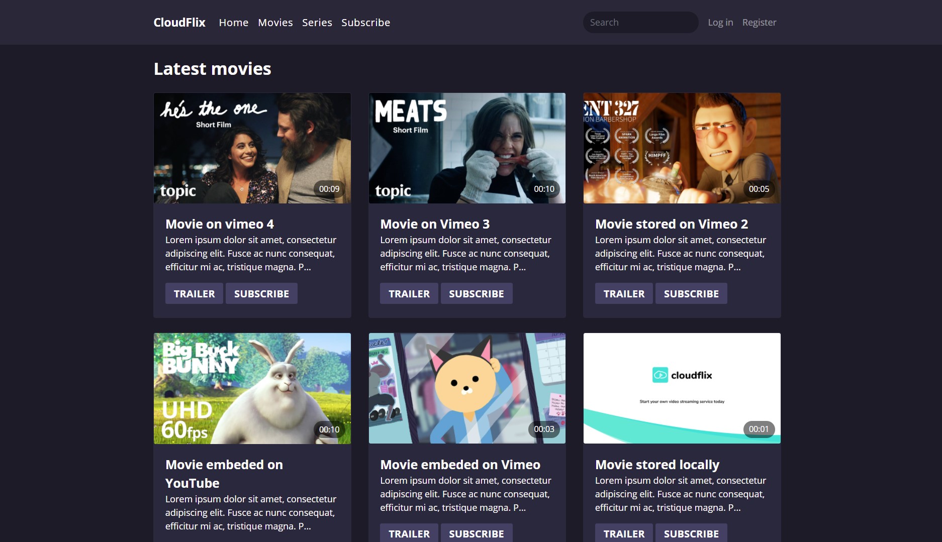 Cloud Flix - Subscription-Based Video Streaming Service - Screenshot 6